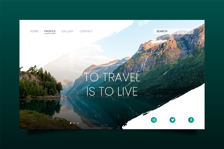 Travel Landing Page Template