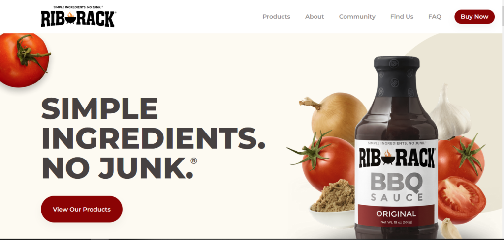 Site's home page