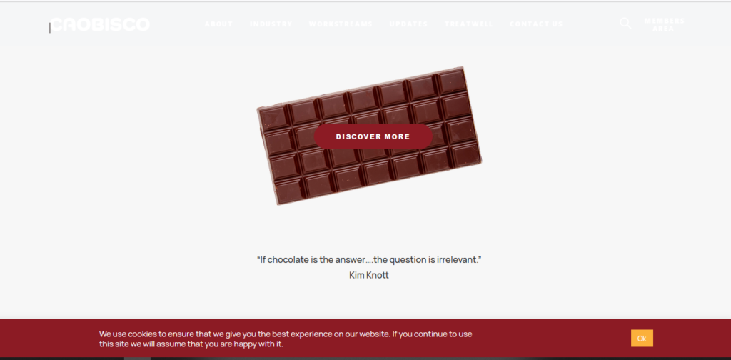 Site's home page