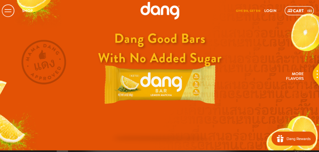 Site's home page