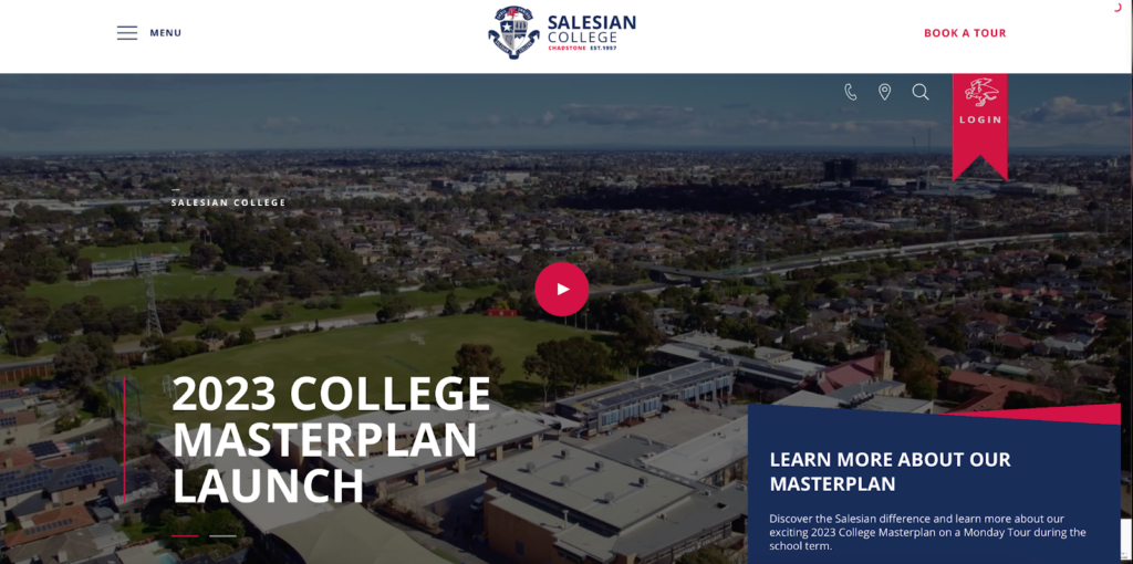 Site's home page