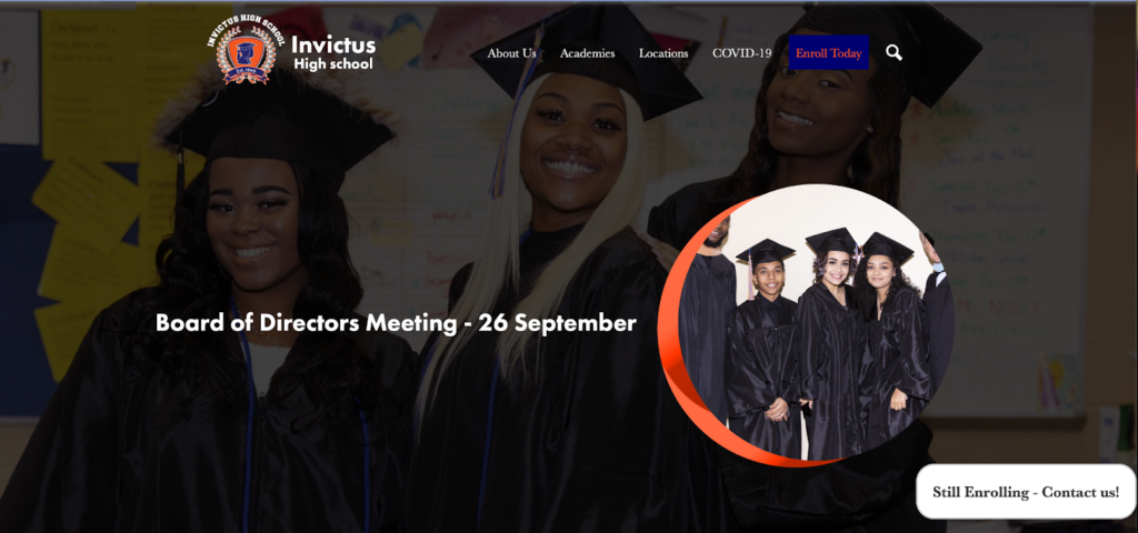 Site's home page