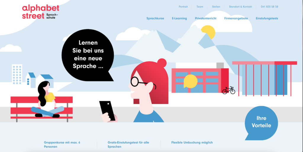 Site's home page