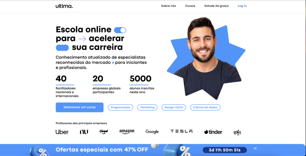 Site's home page