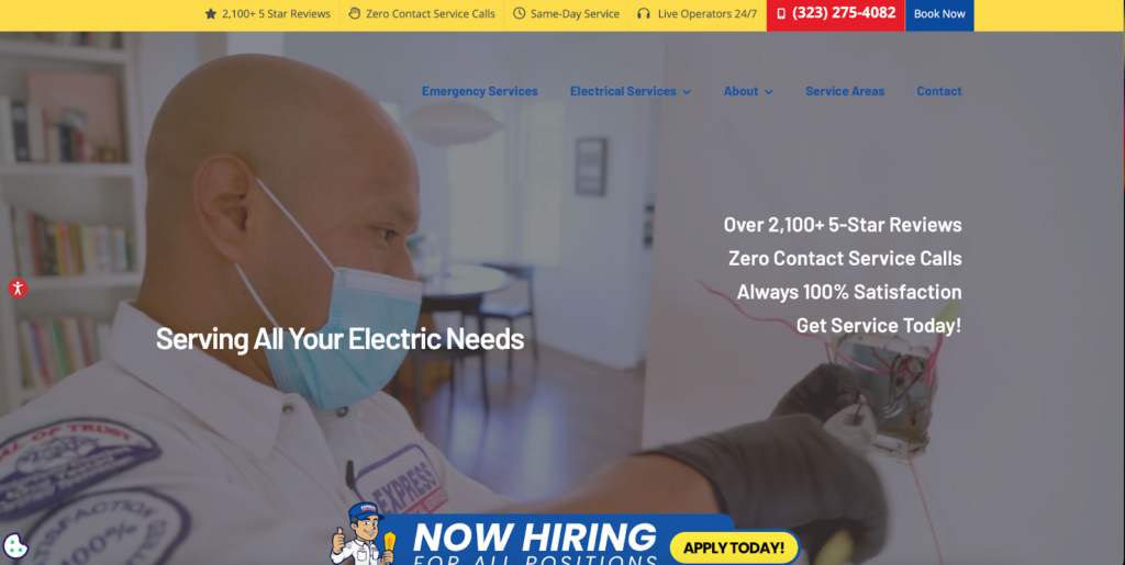 Site's home page