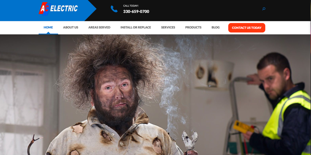 Site's home page